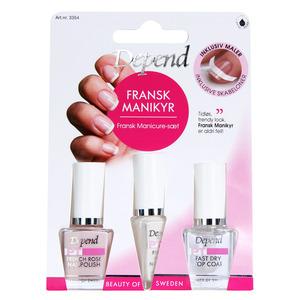 Depend Fransk Manicure Kit – Få smukke negle hjemme!