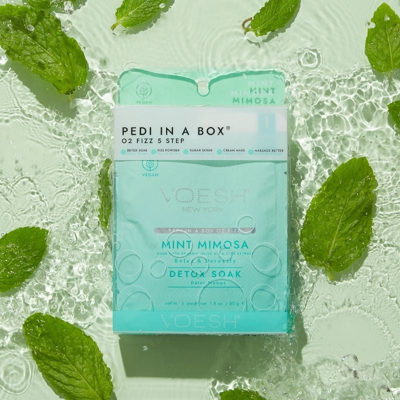 Pedi Box Mint Mimosa Step - Voesh Thebeautylab