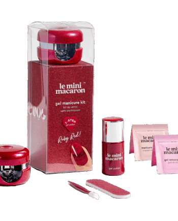 Mini Macaron Gel Manicure Kit Ruby Red Stk - Le Mini Macaron Thebeautylab  - 3760297542955