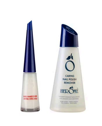 Herme Nail Hardener Extra Strong & Caring Nail Polish Remover 125 - Herôme Thebeautylab  - 8711661004277