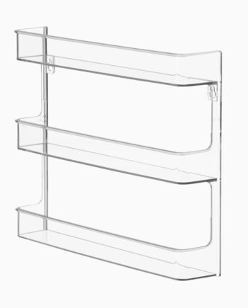 Transparent Hylde Til Vægmontering Til Neglelak 3cm 5cm 30cm Nora - Idesign Thebeautylab