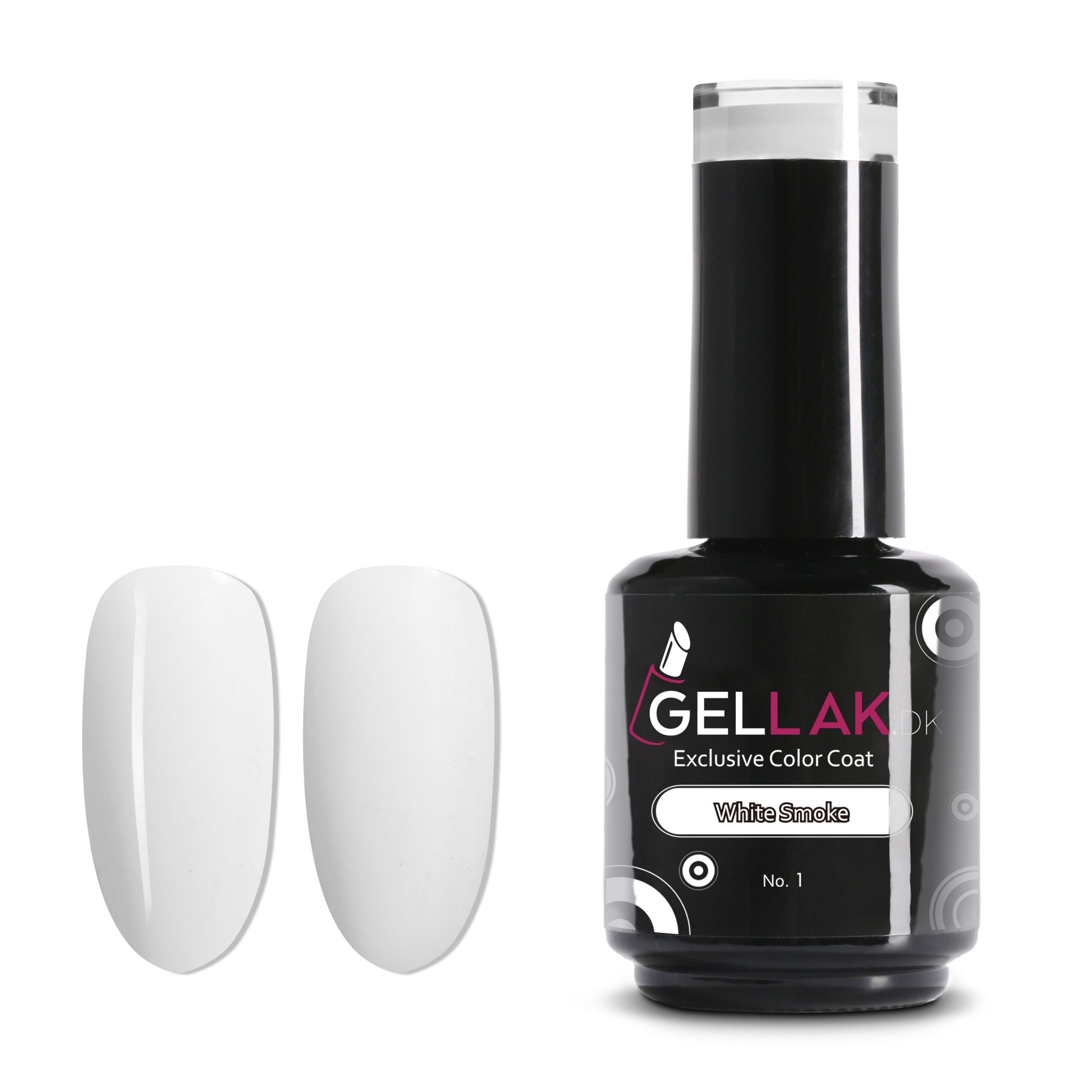 Hvid Gel Neglelak White Smoke Gellak - Gellak.dk Thebeautylab