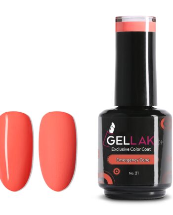 Orange Gel Neglelak Emergency Zone Gellak - Gellak.dk Thebeautylab