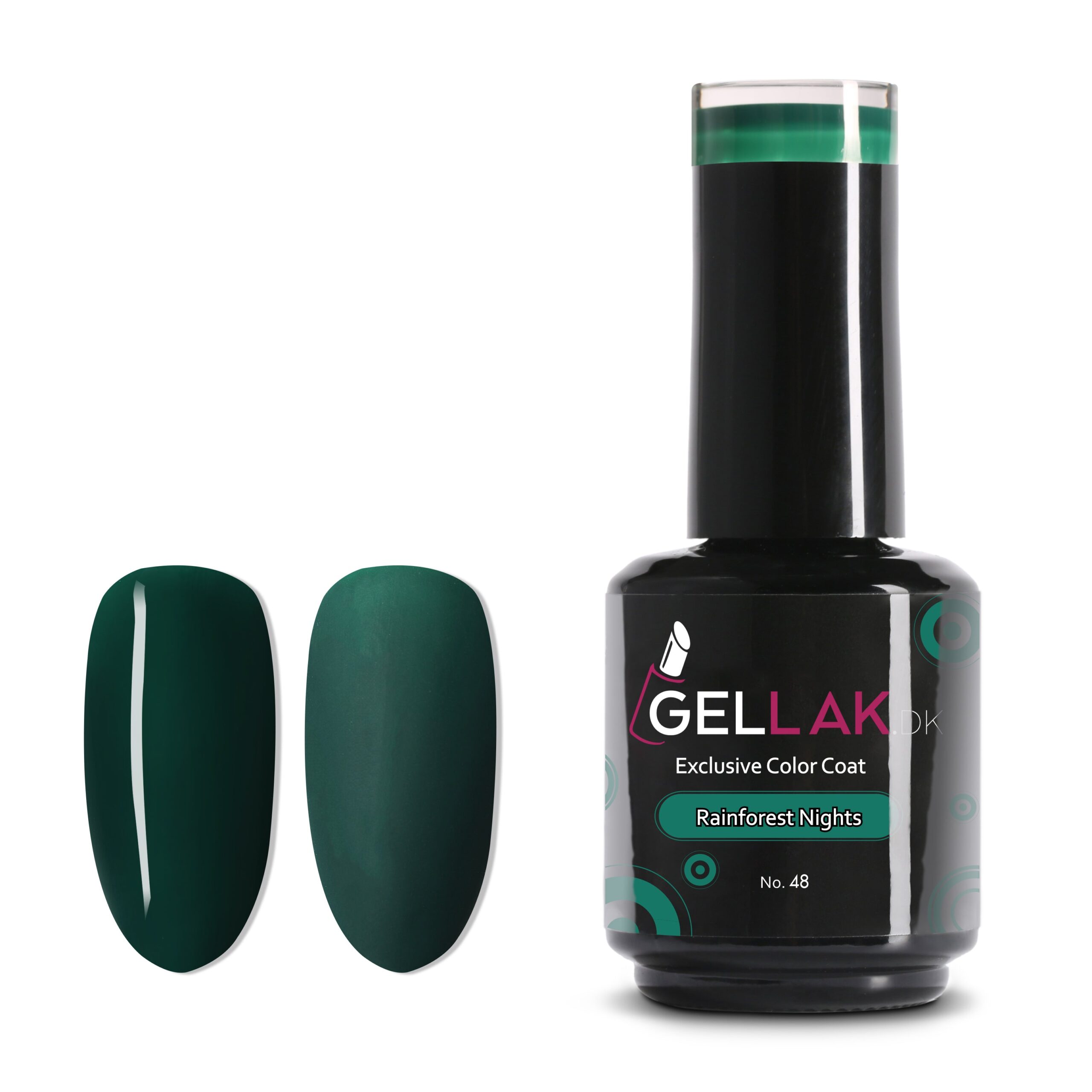 Grøn Gel Neglelak Mørke Rainforest Nights Gellak - Gellak.dk Thebeautylab