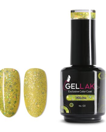 Gul Glimmer Gel Neglelak Fifth Sun Gellak - Gellak.dk Thebeautylab