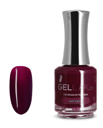 Rød Vandbaseret Neglelak Ampquotdark Siennaampquot Gellak - Gellak.dk Thebeautylab