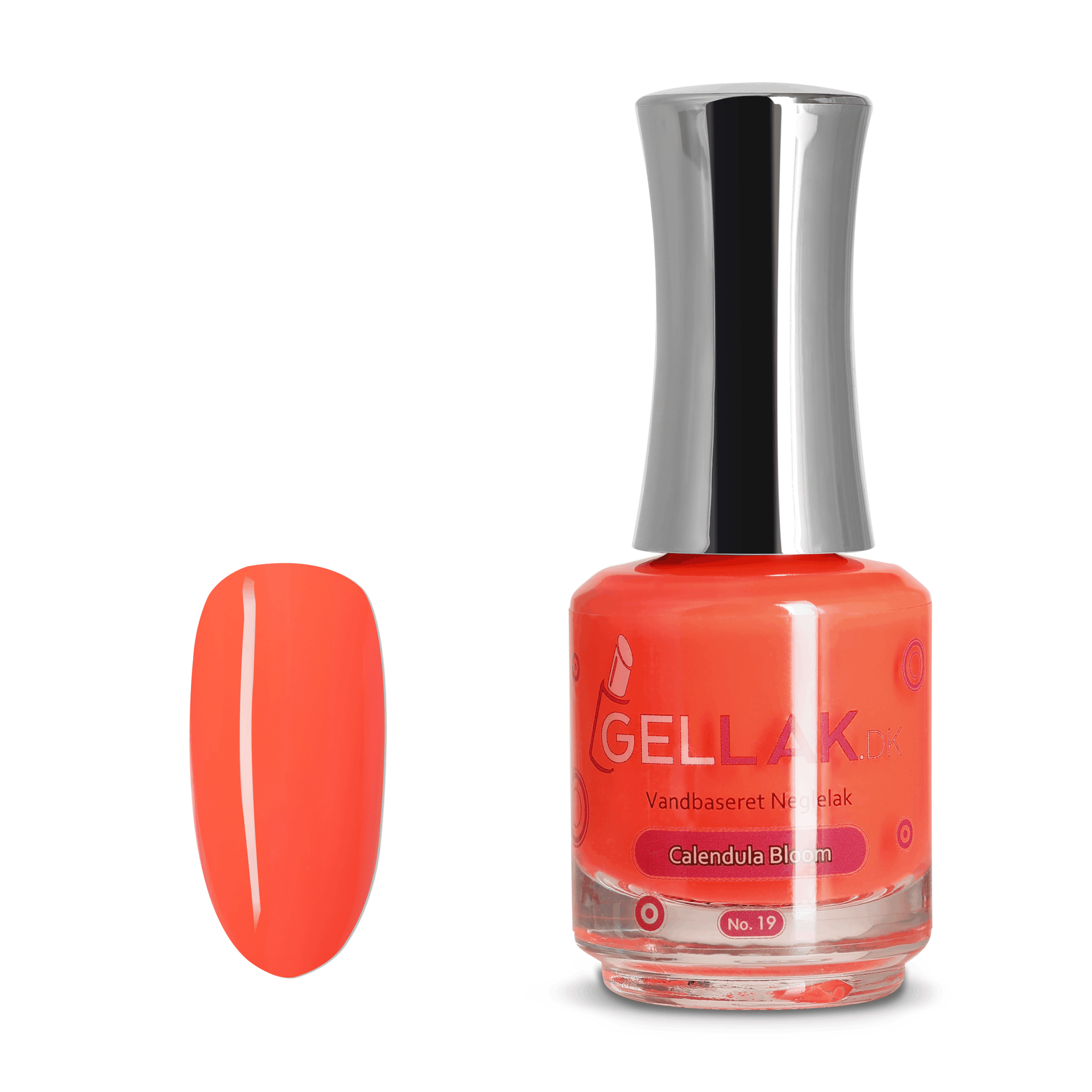 Orange Vandbaseret Neglelak Ampquotcalendula Bloomampquot Gellak - Gellak.dk Thebeautylab