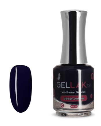 Blå Vandbaseret Neglelak Ampquotmidnight Darknessampquot Gellak - Gellak.dk Thebeautylab